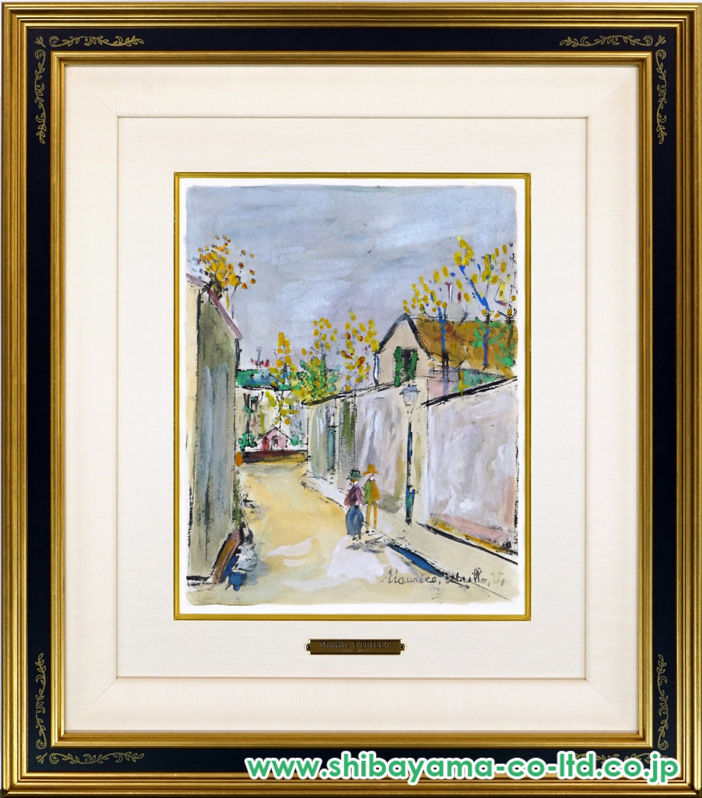 モーリス・ユトリロ「霊感の村より『村の道』」ポショワール :: 絵画