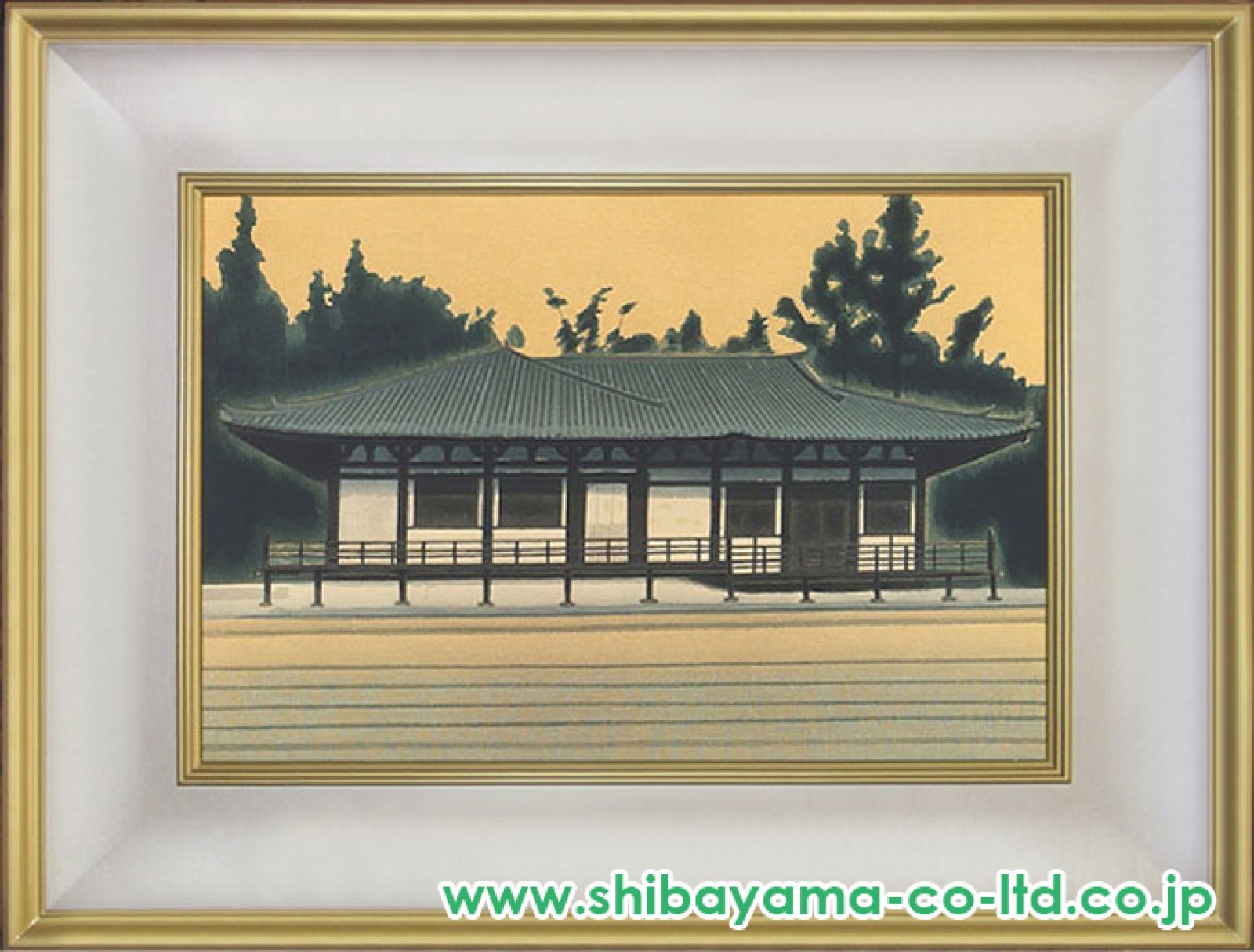 平山郁夫「三月堂」木版画 :: 絵画買取・販売 - シバヤマ