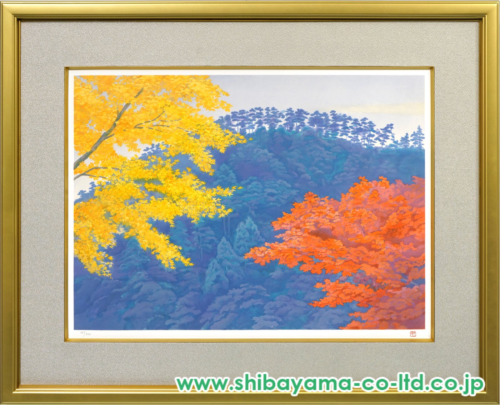 東山魁夷「秋彩」リトグラフ :: 絵画買取・販売 - シバヤマ
