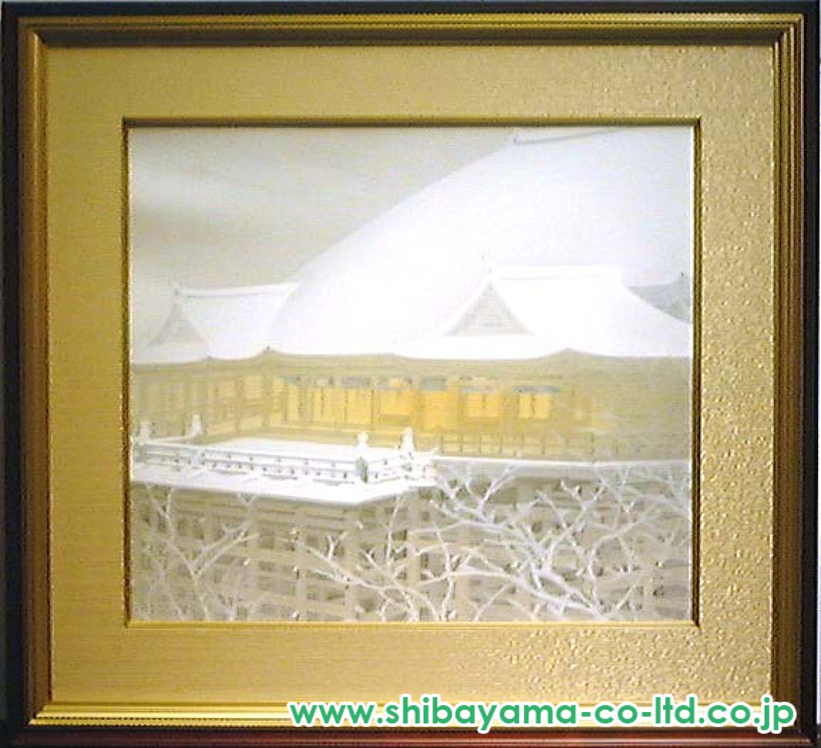 宇田荻邨「冬・清水寺」リトグラフ :: 絵画買取・販売 - シバヤマ