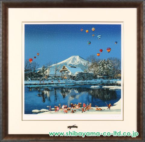 ヒロ・ヤマガタ「日本のエッセンスより『雪の富士 (SP)』」シルク