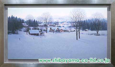 笹倉鉄平「エデルシュタイン村へ」ジークレー・オン・キャンバス