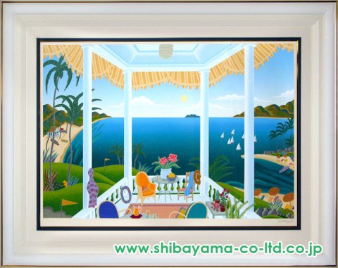 トーマス・マックナイト「トロピカルゴルフ」シルクスクリーン :: 絵画