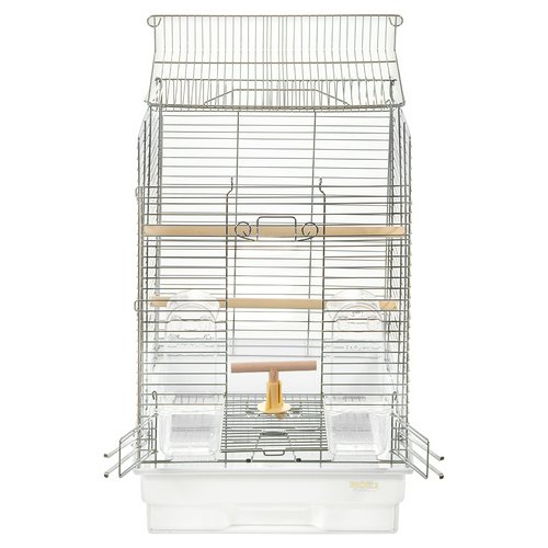 鳥かご HOEI 35手のりホライズンセキセイ ホワイト (37×41.5×54.5cm