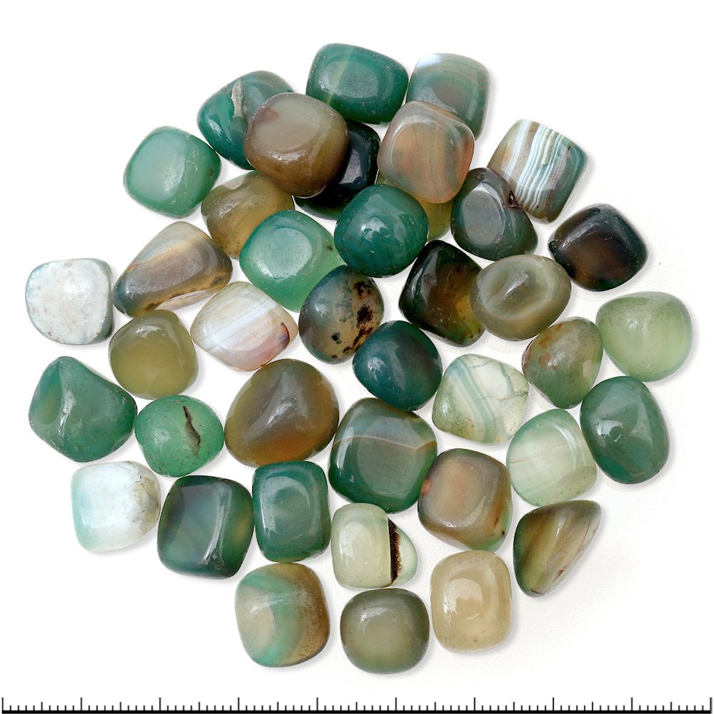 さざれ石 グリーンアゲート(瑪瑙) 100g 鉱物 鉱石 原石 レイアウト素材