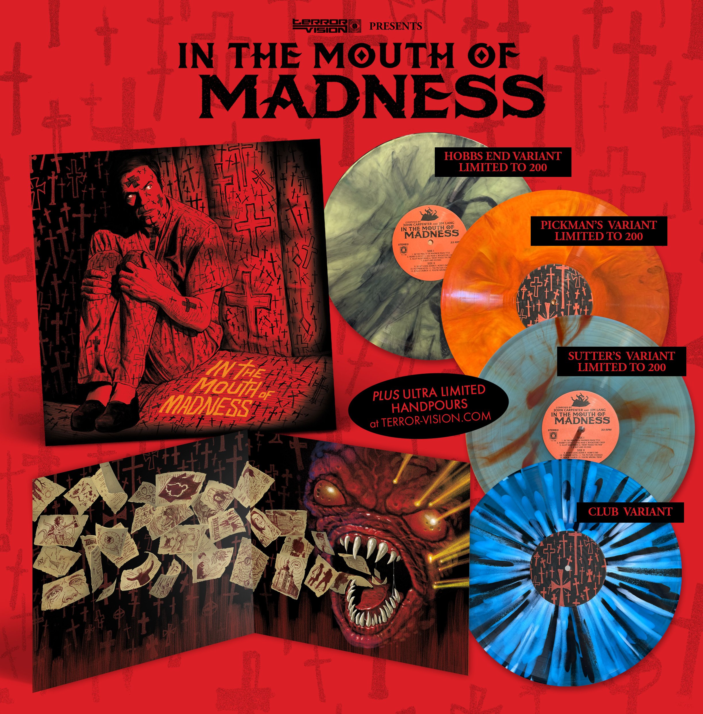 In the Mouth of Madness (1994) OST 2XLP by John Carpenter and Jim