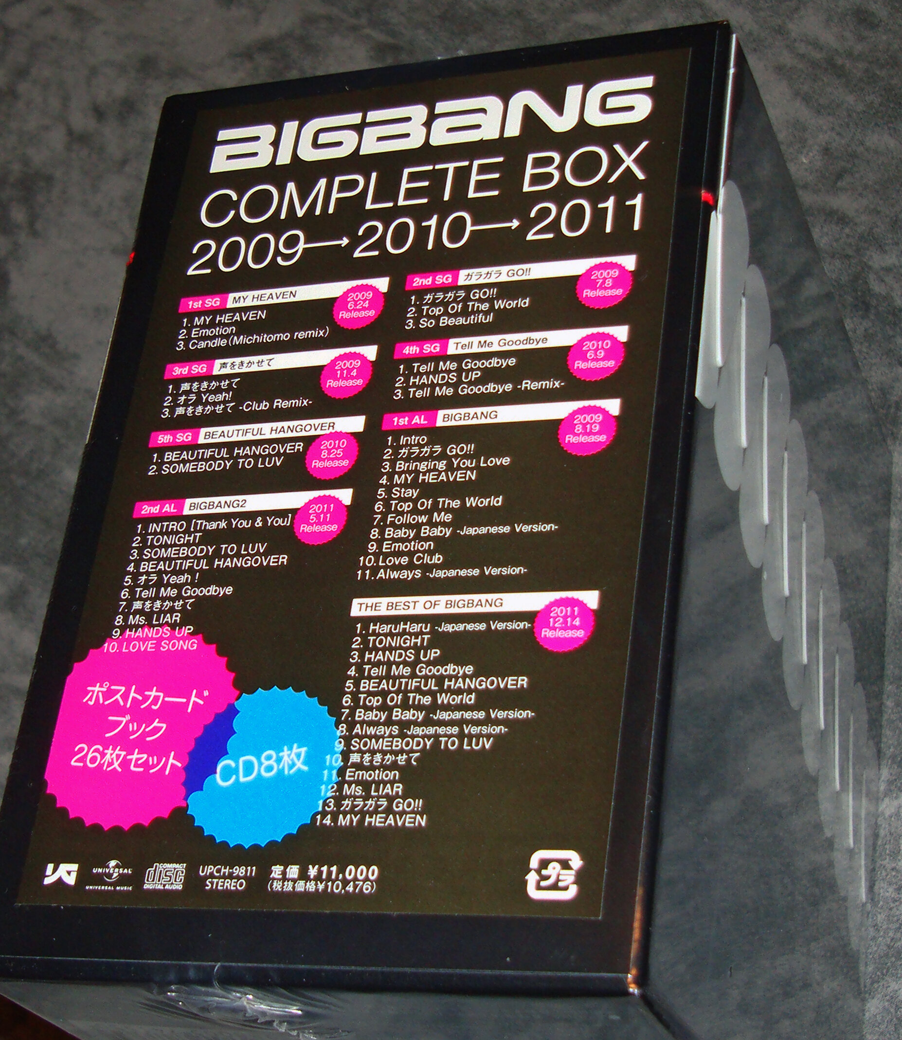 2012 - BIGBANG COMPLETE BOX 2009-2011 - Japanese 1st Press LE — my