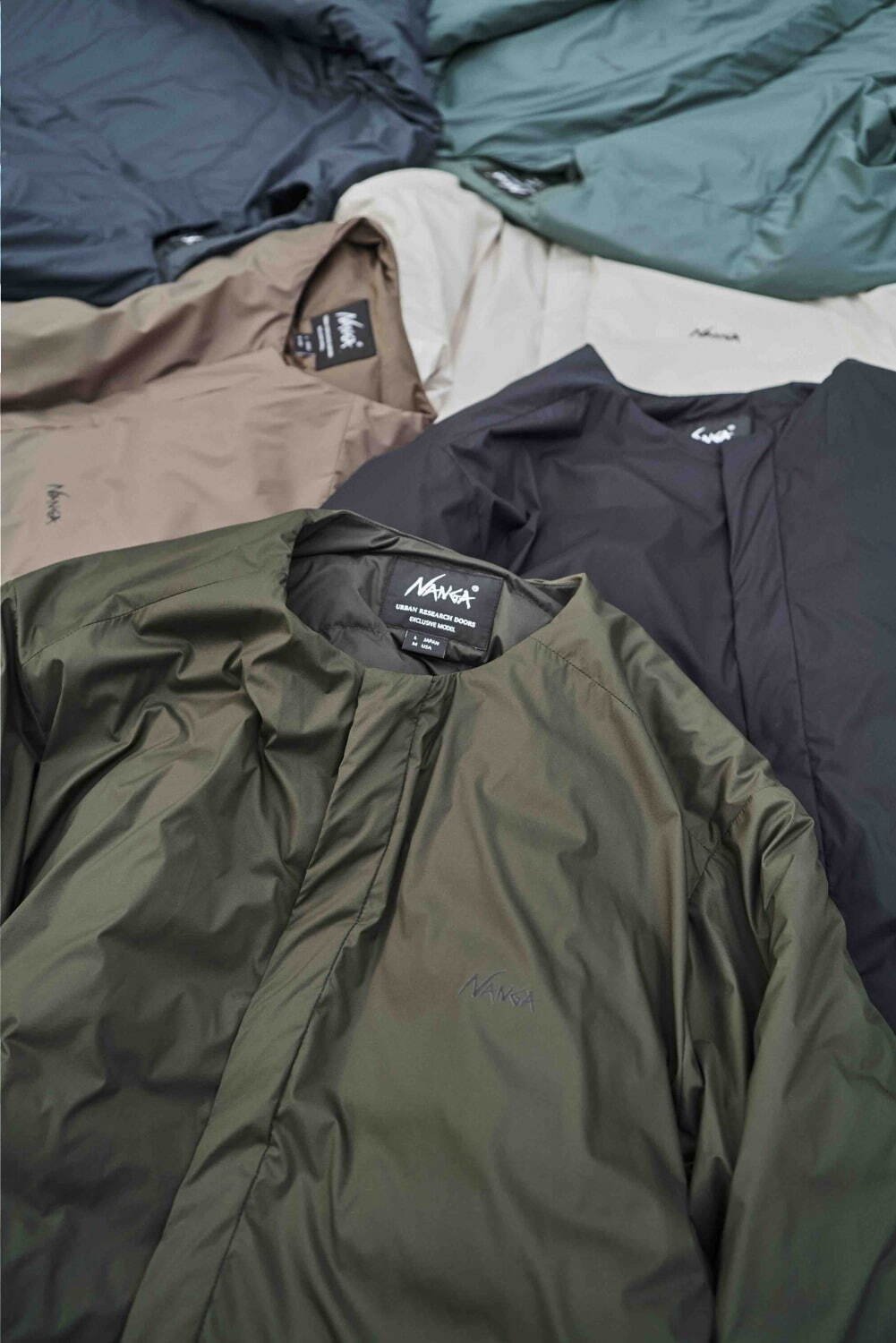 NANGA Engineers Exclusive Down Garments for Urban Research Doors