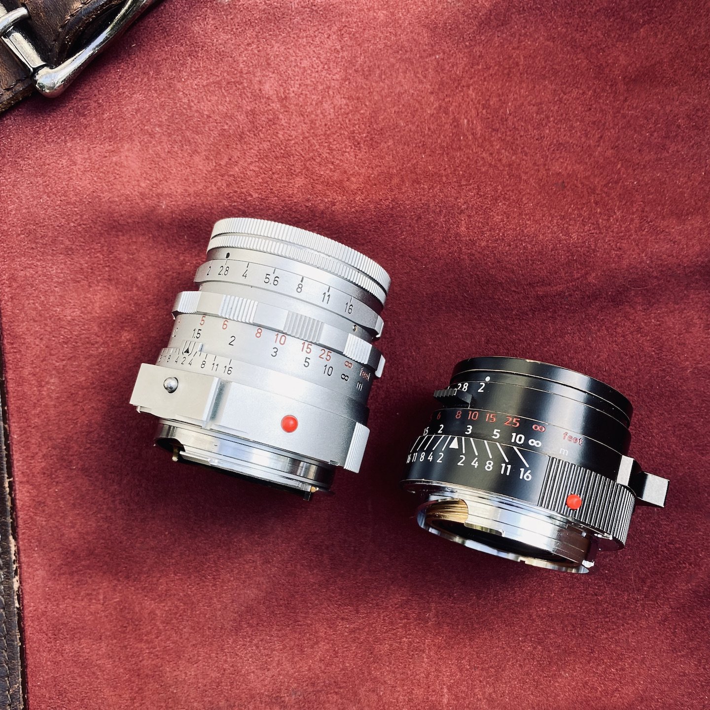 Lens comparison test between the 50mm f2 Elcan Replica and Leitz