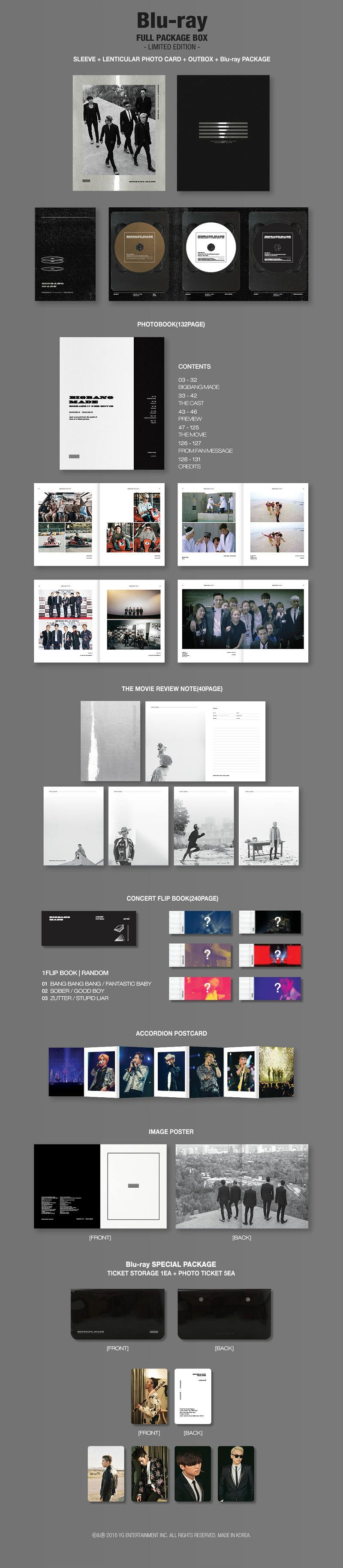 BIGBANG - BIGBANG10 THE MOVIE BIGBANG MADE Blu-ray FULL PACKAGE