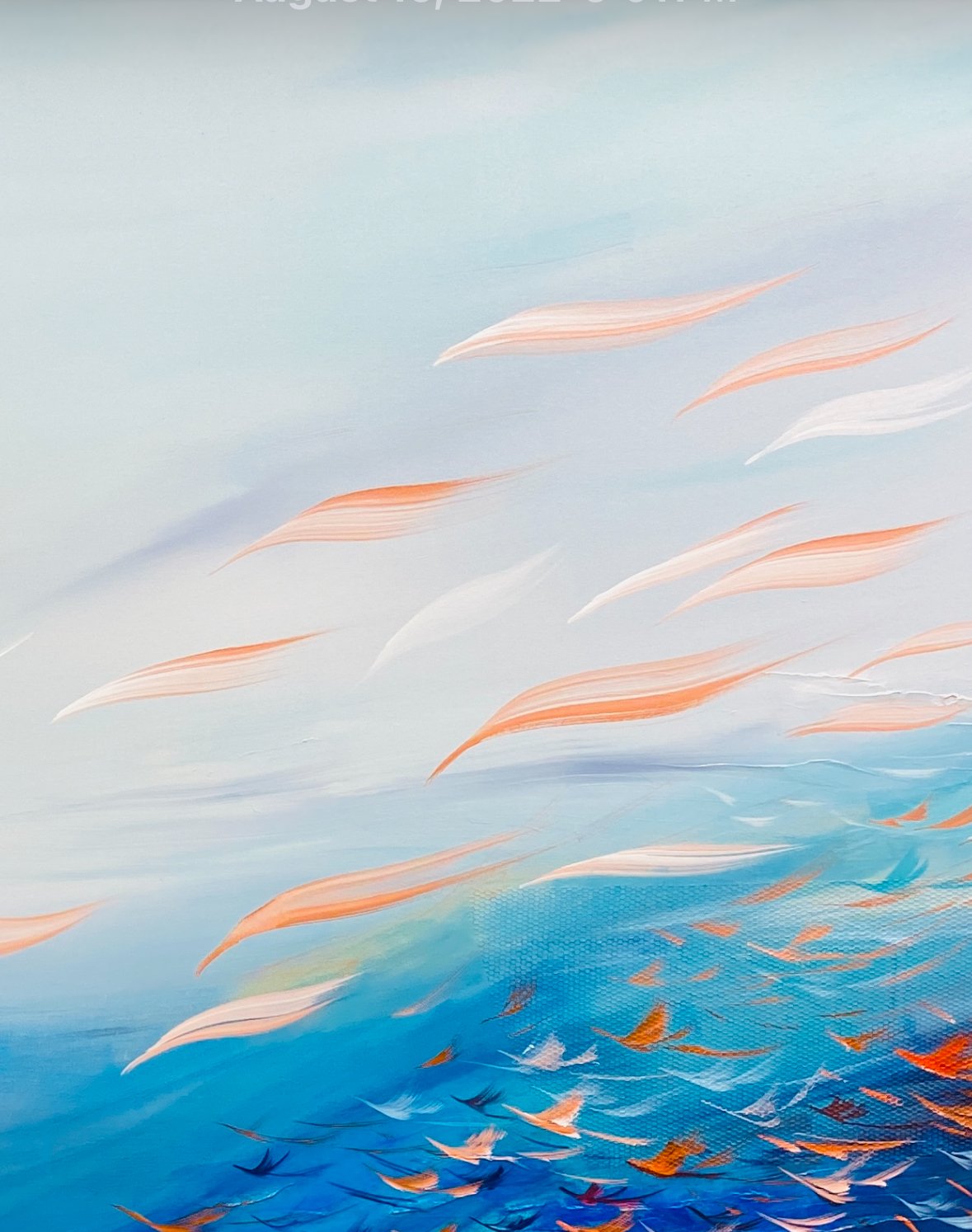 Midnight Flight |16x16| Original Abstract Landscape — Maryam Ebrahimi