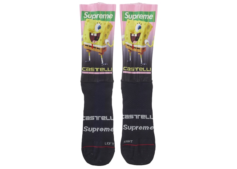 Supreme SpongeBob SquarePants Castelli Cycling Sock (1 Pack) Black