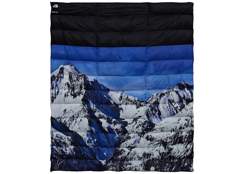 Supreme The North Face Mountain Nupste Blanket Blue/White - FW17 - US