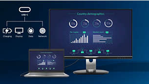 Brilliance USB-C ドッキング液晶モニター 328P6AUBREB/11 | Philips
