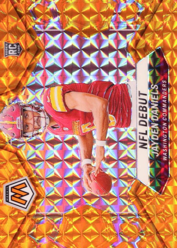 Jayden Daniels 2024 Mosaic #272 NFL Debut - Orange /199 Price