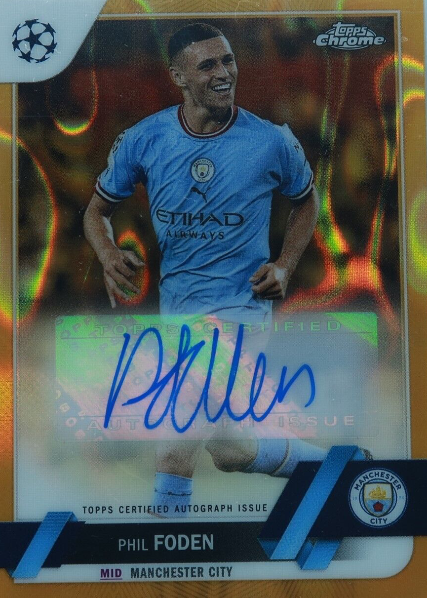 Phil Foden 2022 Topps Chrome UEFA Club Competitions #CA-PF