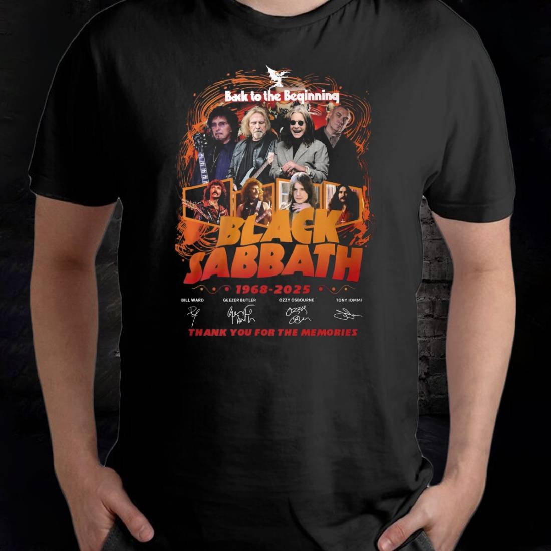 Back To The Beginning Black Sabbath 1968-2025 T-shirt - Ricardo