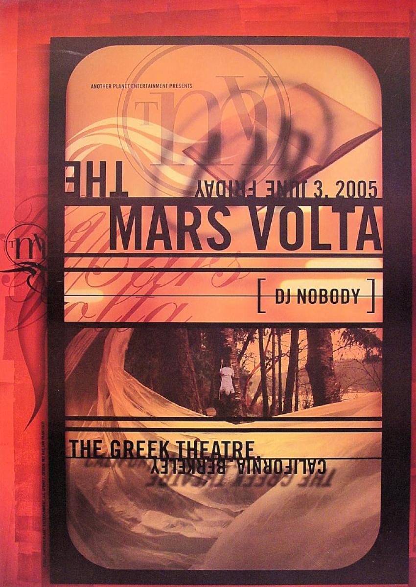 The Mars Volta Vintage Concert Poster from Greek Theatre, Jun 3