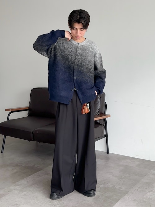 PG × Steven Alan＞ KNOCK BLACK LEATHER/シューズ（モカシン/デッキ