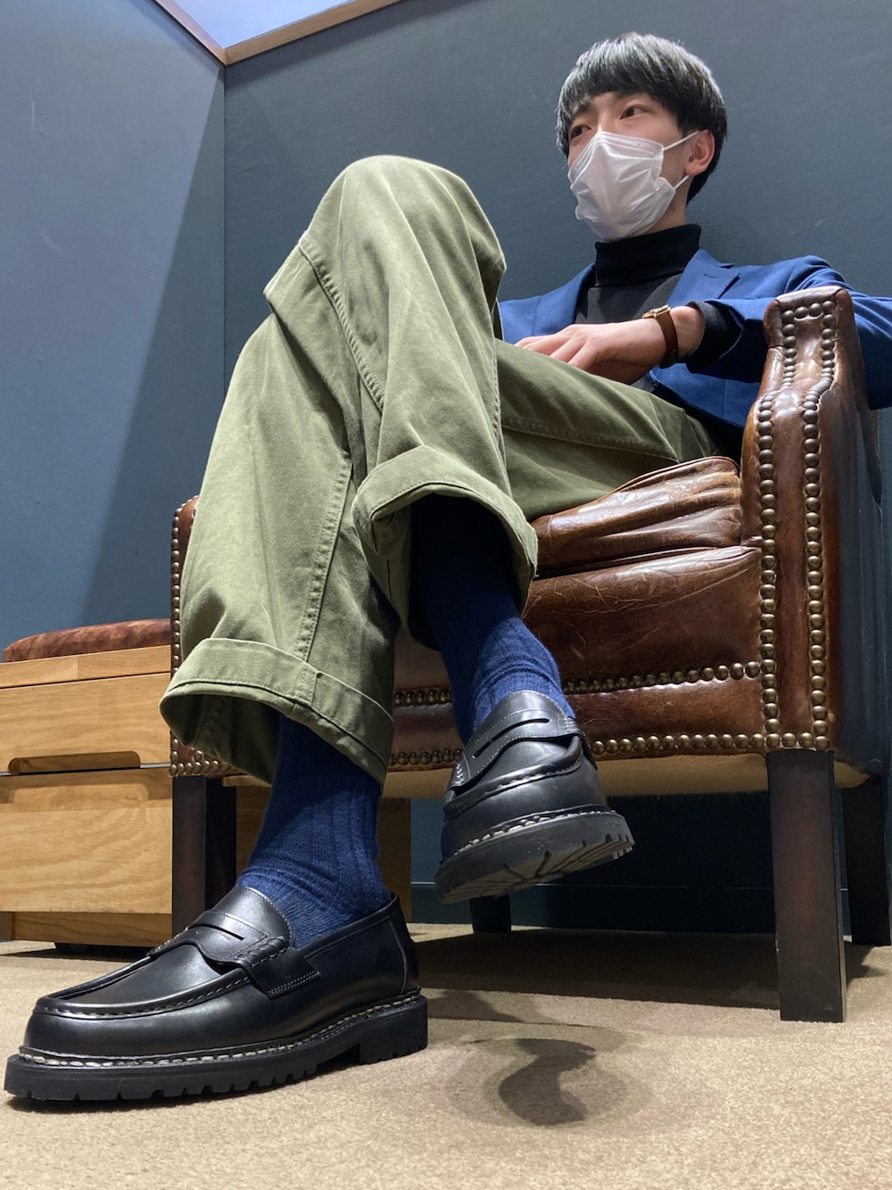 Berwick バーウィック コイン ローファー 5293 ヴィブラム ソールを