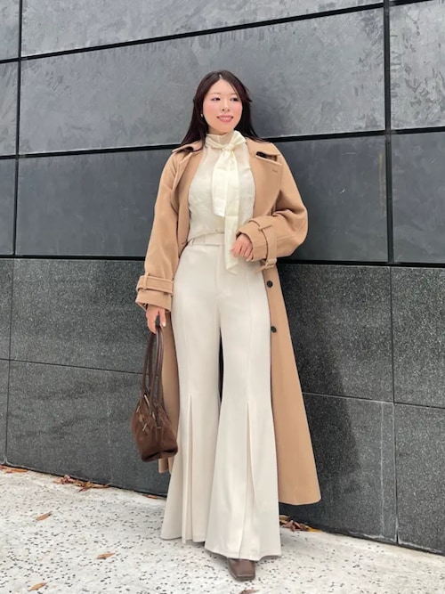 セール】ハイネックシアーボウタイブラウス（シャツ/ブラウス