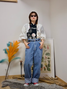 BEAMS BOY / コットン リネン ギャザー ボレロ ロングスリーブを使った