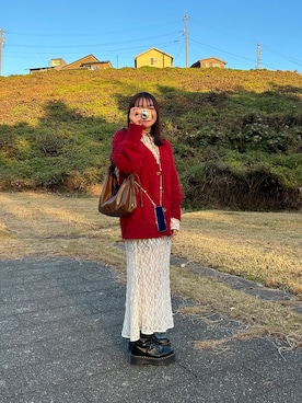 ブラッシュミドルレングスVカーディガン/248185を使った人気