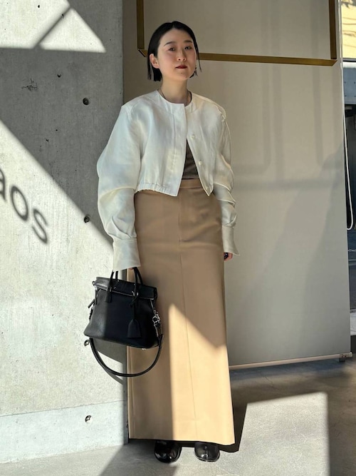 Chaos(カオス)/【新色＆追加】18Gシルクリブニット クルーネックプル