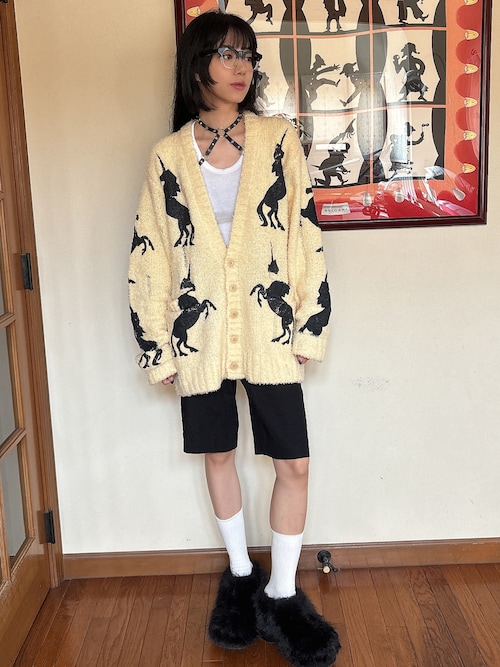 SLY（スライ）の「LONG FUR SANDAL ロング ファー サンダル（サンダル