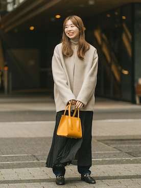 追加》MTRカラーレスジップショートコートを使った人気ファッション