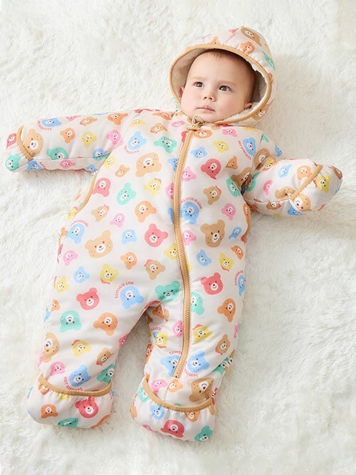 カラフルビーンズ 総柄カバーオール（ロンパース）｜HOT BISCUITS