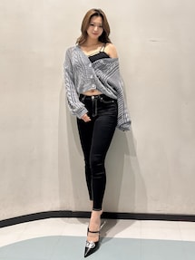 3way GDビジューMOLDチェーンストラップポインテッドミュール