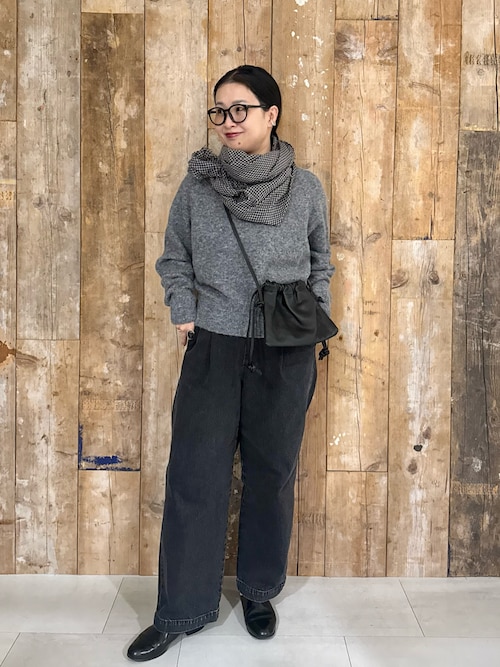 アルパカクルーネックニット（ニット/セーター）｜かぐれ（カグレ）の