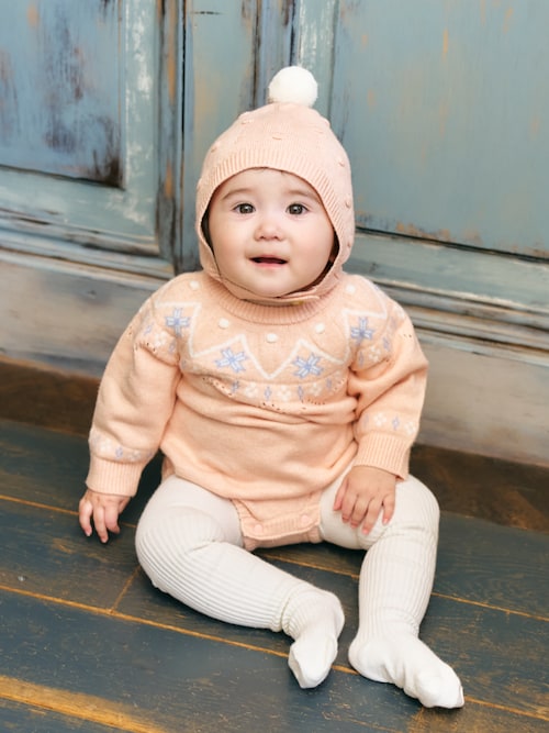 セール】ノルディックニットボディースーツ（ロンパース）｜apres les