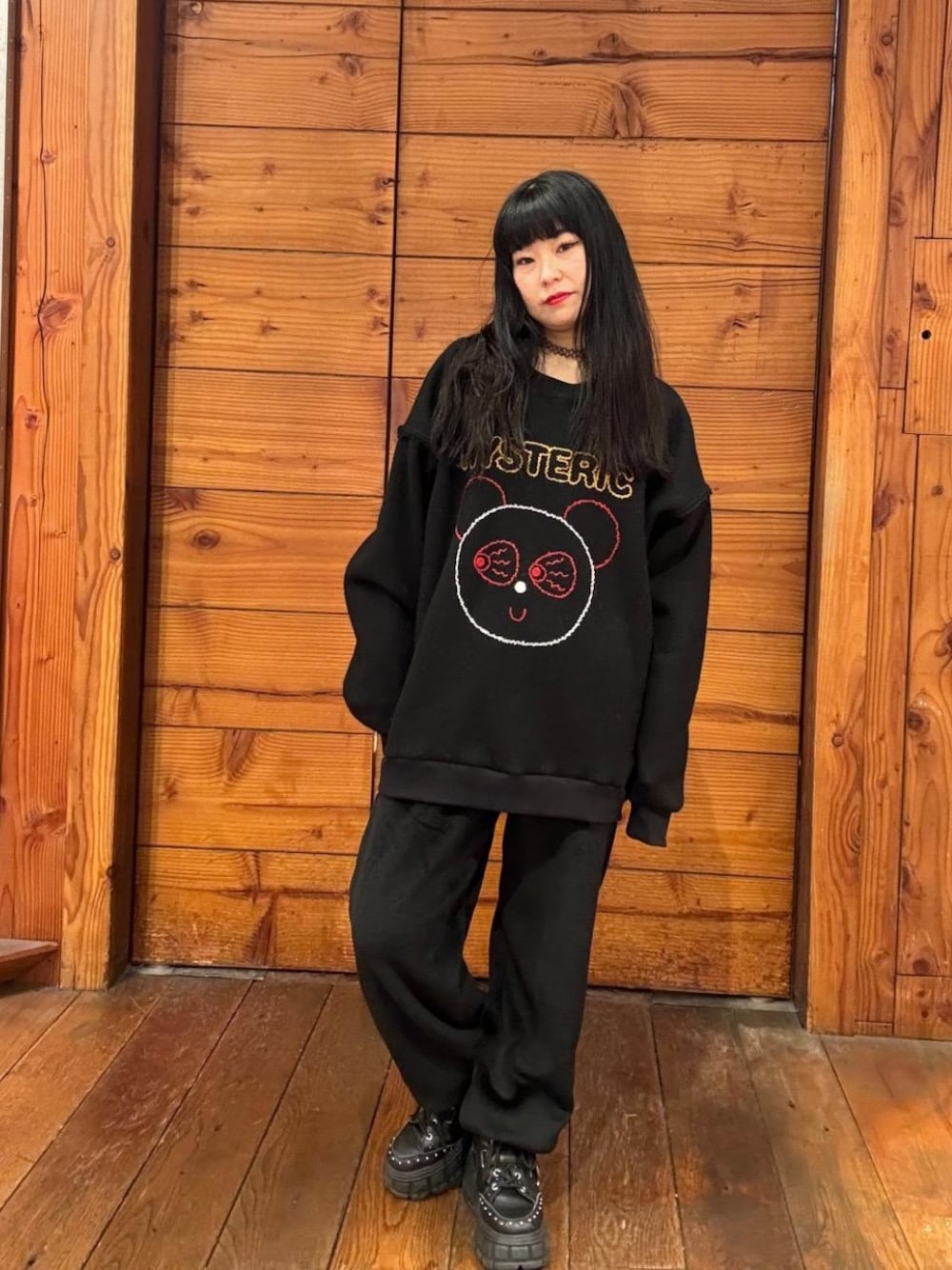 HYSTERIC GLAMOUR（ヒステリックグラマー）の「RED EYE FLASH刺繍