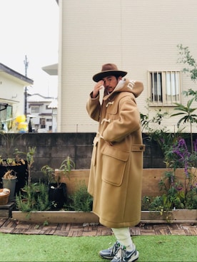 UNDERCOVERのダッフルコートを使った人気ファッションコーディネート