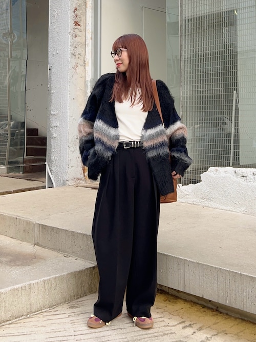 PERVERZE Double Stripe Knit Cardigan 【公式通販】