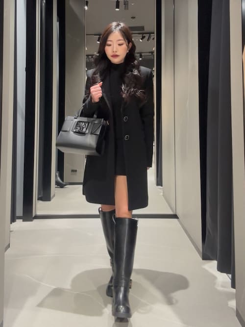 セール】【A|X アルマーニ エクスチェンジ】NL ニーハイ バイカー