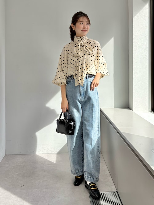 ドットボウタイブラウス（シャツ/ブラウス）｜Whim Gazette（ウィム