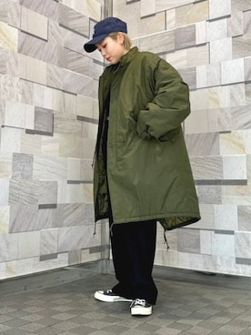 BEAMS / 中綿 M-65タイプ モッズコートを使った人気ファッション