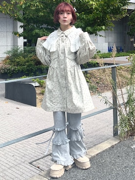 ホイップクリームミニワンピースを使った人気ファッション