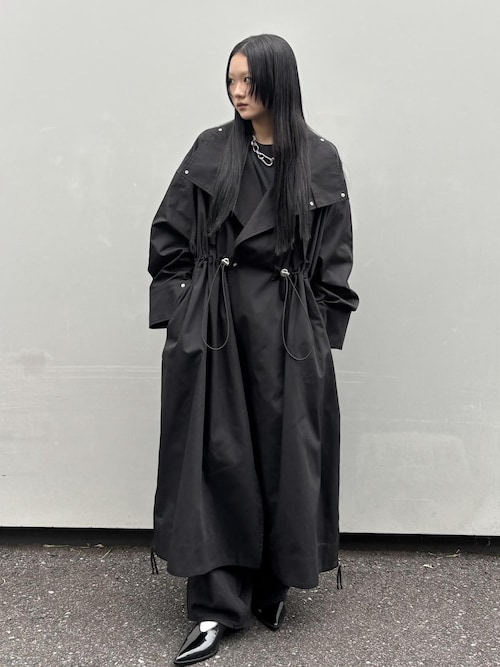 WEB限定】・【サステナブル】スタンドカラーロングモッズコート