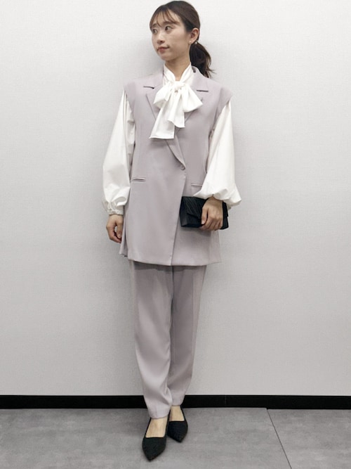 セール】ダブルテーラードジレ ワンタックテーパードパンツ