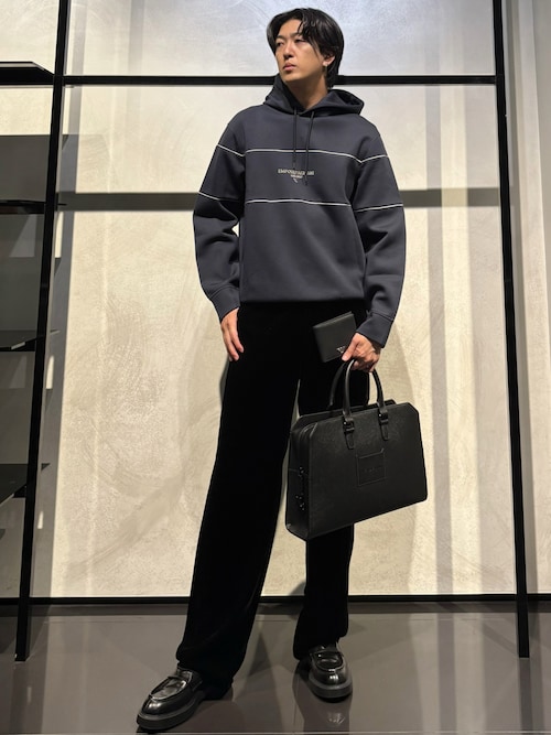 エンポリオ アルマーニ】ビジネスバッグ タンブルレザー（ビジネス