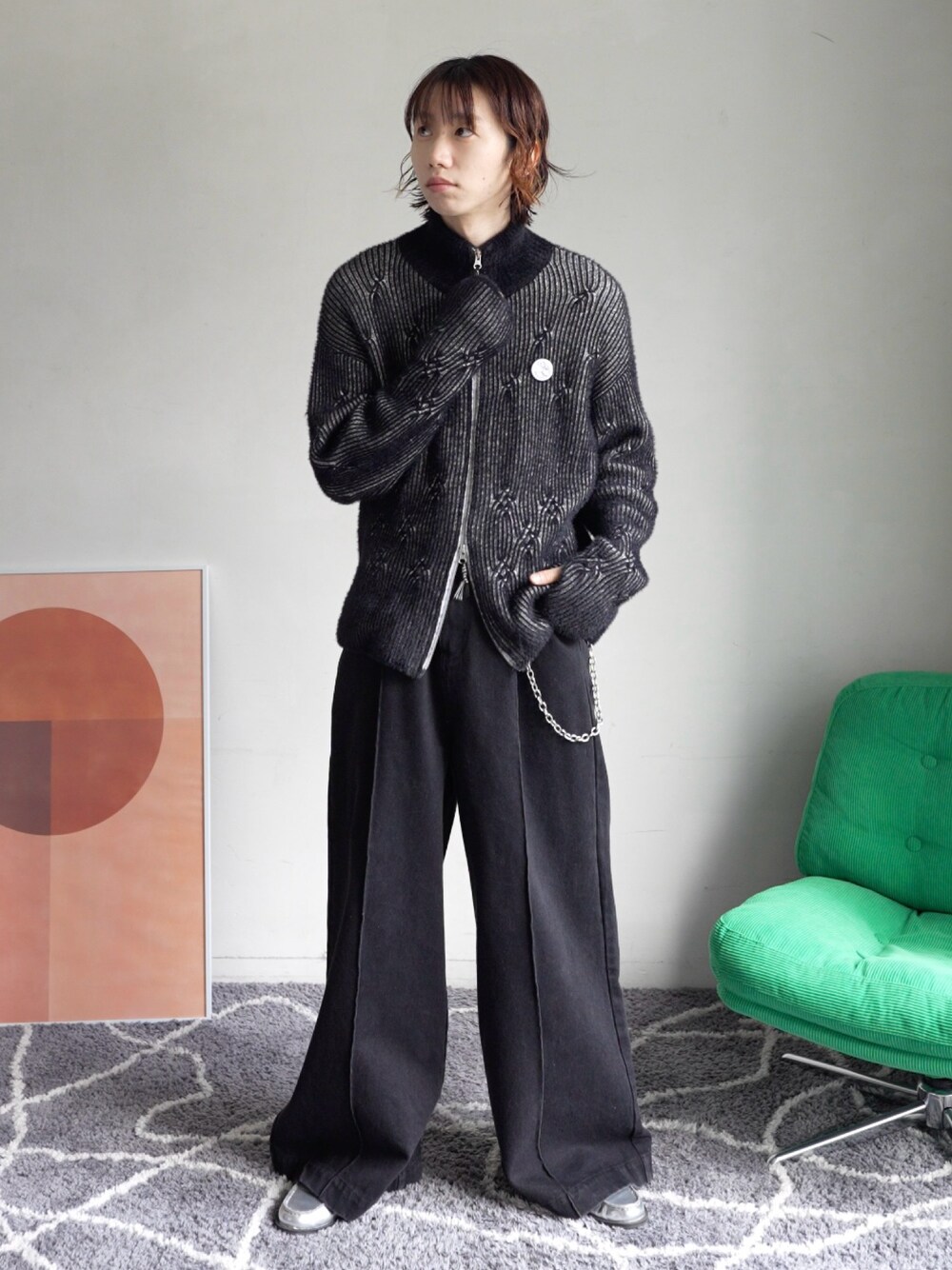 CASPER JOHN（キャスパージョン）の「Feather drivers knit/フェザー