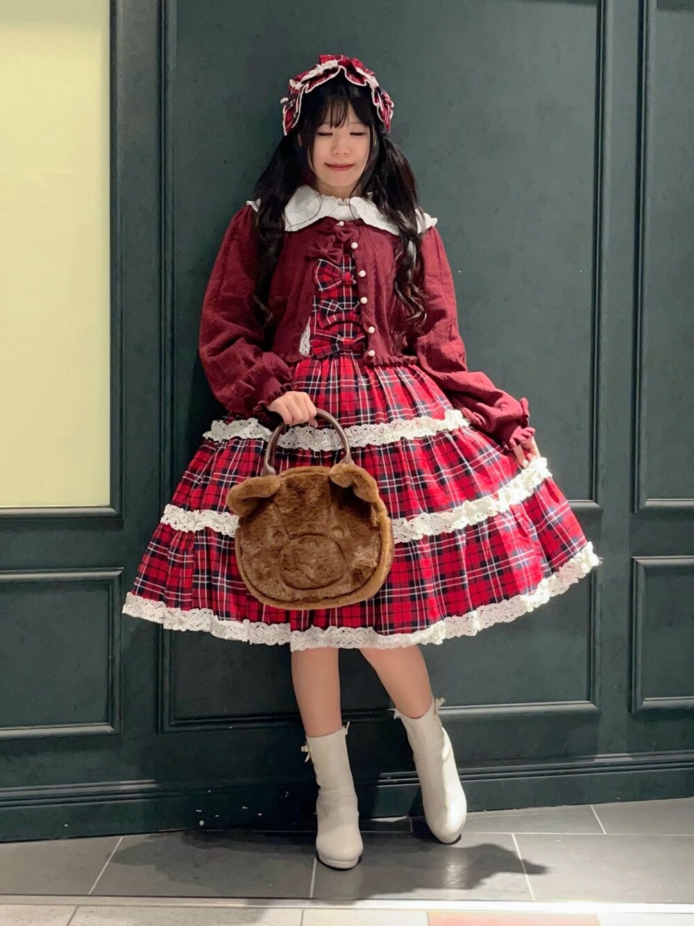 axes femme kawaii タータンチェック 3点セット ロリィタ 【公式通販】