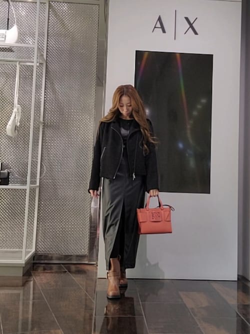 セール】【A|X アルマーニ エクスチェンジ】BOXロゴバックル ミニ