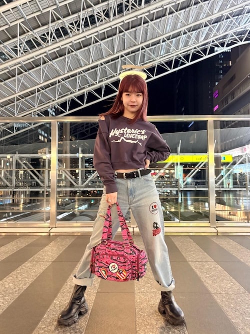 PATCH SCRATCH ミニボストンバッグ（ボストンバッグ）｜HYSTERIC