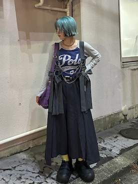 Ribbon noir 2way プリーツメロウハーネスを使った人気ファッション