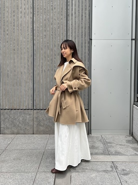 ETRE TOKYO（エトレトウキョウ）の「フーディーストールコクーンコート